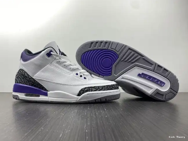 Kicktheory 'Dark Retro 3 Jordan Iris' Air CT8532-105 0624
